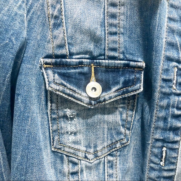 INC International Concepts Jean Jacket - Picture 6 of 7